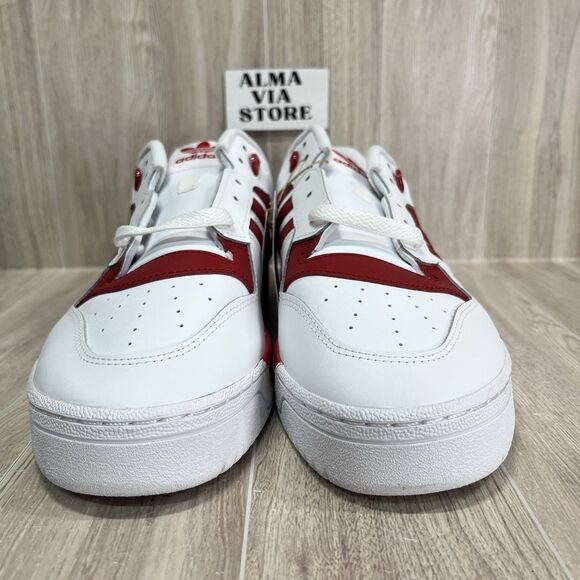 Adidas Originals Rivalry Low White Team Power Red Gym Sneakers GZ9793 Mens Sz 11 - Picture 3 of 9